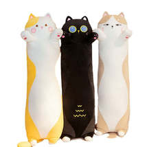 Japanese Chubby Cat Plush Toy Doll Cute Cat Pillow Children Bed Long Pillow Doll - £38.91 GBP+