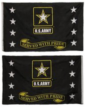3x5 US Army Star Served With Pride 2ply Double Sided Polyester Flag 3&#39;x5&#39; Fade R - £15.61 GBP
