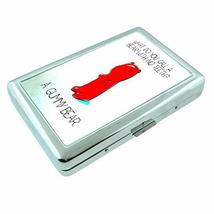 Bear Pun Em1 Hip Silver Cigarette Case Id Holder Metal Wallet 4&quot; X 2.75&quot;... - £6.35 GBP