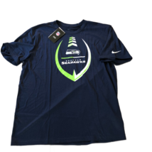 NWT New Seattle Seahawks Nike Dri-Fit Football Team Icon Size Medium T-Shirt - £21.92 GBP