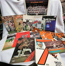 1970&#39;s O&#39;s Baltimore Orioles Baseball Lover Memorabilia LOT Programs Yearbooks - £63.90 GBP