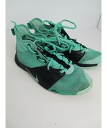 Nike Youth 5.5 Paul George Basketball Shoes Mint Green Black Lace Up Ath... - $378.91 MXN