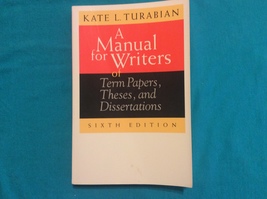 A Manual For Writers By Kate Turabian - Softcover - Sixth Edition - Free Ship - £7.02 GBP