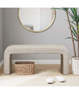 Beige Boucle Waterfall Bench - 42&quot; - $354.51 CAD