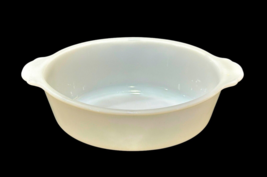 Anchor Hocking Fire King Oval Casserole Dish Milk White 1 1/2 Quart #437 No Lid - £6.93 GBP