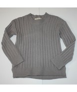Pink Republic Girl&#39;s Gray Knit Sweater with Criss Cross Back size M 10 1... - £10.35 GBP