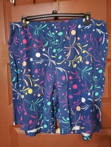 Easy Essentials Blue And Multi-Color Cotton Shorts With Pockets Size 2X - $9.90