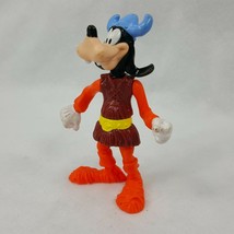 Walt Disney GOOFY Figure Blue Hat &amp; Yellow Belt 3 3/4&quot; Collectible KGFW7 - £4.73 GBP