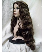 Brown Lady Guinevere Wig Medieval Damsel Renaissance Princess Maiden Pea... - $564.52 MXN