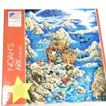 Noah's Ark Jigsaw Puzzle 550 Pcs Bill Bell 18x24 Inches Great American Factory - $18.67