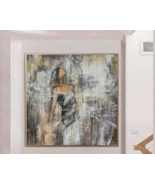 Extra Large Original Abstract Oil Painting Woman Art On Canvas | MYSTERY... - £412.35 GBP