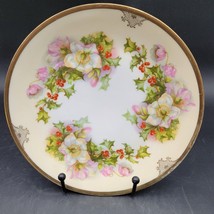 Rare Antique c.1905 Beyer &amp; Bock BEB5 White Pink Floral Holly Patter Sal... - $29.69