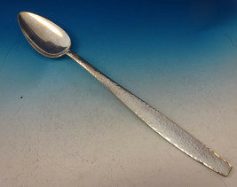 Swedish Modern Allan Adler Sterling Silver Platter Spoon Exceptional Hammering - £619.11 GBP