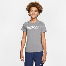 Nike Boys Pro Training Dri-FIT T-Shirt Carbon Heather, Medium - £17.21 GBP