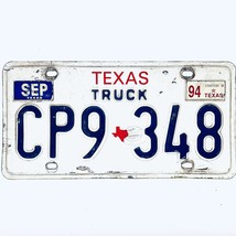 1994 United States Texas Base Truck License Plate CP9 348 - £13.27 GBP