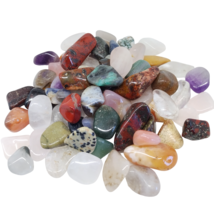 Crystal Quartz Mixed Tumble Stones Premium Mix 15 - 30mm Gemstones - £4.87 GBP+
