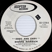 Dionne Warwick - Odds And Ends / As Long As There&#39;s An Apple Tree [7&quot; 45 Promo] - $4.55