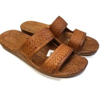 Pali Hawaii Open Toe Summer Slide Beach Sandals Jon Jandles Light Brown ... - £16.60 GBP