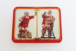 1994 Coca Cola Holiday Santa Claus Playing Cards 2 Deck Set in Collectib... - $14.99