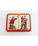 1994 Coca Cola Holiday Santa Claus Playing Cards 2 Deck Set in Collectib... - $14.99