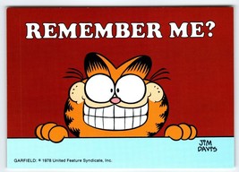 Garfield Remember Me? Cat Postcard Jim Davis Orange Kitten Tabby 1978 Unused - £6.17 GBP