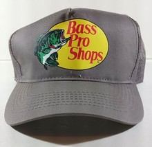 BASS PRO SHOPS TRUCKER HAT CAP Grey Mesh Adjustable SnapBack Fishing Out... - $15.19