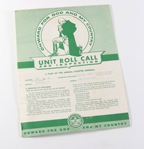 Vintage 1960&#39;s Sam Houston Council Unit Roll Call Inspection Boy Scouts BSA - £9.24 GBP