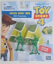 DISNEY PIXAR Toy Story 4 Movie Green Army Men With Working Parachutes New - $8.87