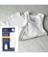 George A-Shirt T-Shirts 6-Pack White Cotton Tank Undershirts - Men&#39;s S/C... - $20.72 CAD