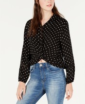 American Rag Juniors Cropped Twist-Front Shirt, Size Small - £15.88 GBP