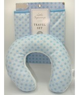 New Beginnings Baby Boy Travel Set 3 Piece Head Support Strap Covers Blu... - £17.39 GBP