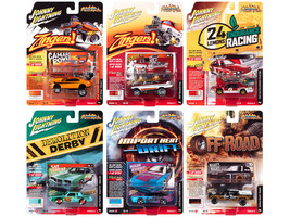 Street Freaks 2022 Set A of 6 Cars Release 2 1/64 Diecast Cars Johnny Lightning - £53.98 GBP