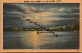 Greeting From Clear Lake Iowa Postcard PC254 - £3.92 GBP