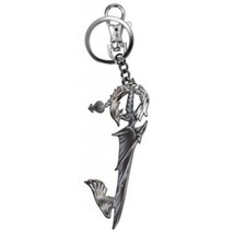 Walt Disney Kingdom Hearts Sword Image Pewter Key Ring Key Chain NEW UNUSED - £6.88 GBP