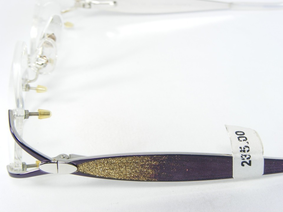 St.Moritz 45002 002 PURPLE /SILVER /GOLD UNIQUE EYEGLASSES PURE TITAN 53-15-135 Item image 13