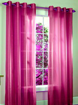   HOT PINK 1PANEL CURTAIN TREATMENT HOME DECOR BAY OR STANDARD WINDOW SE... - $22.99