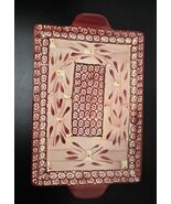 Temptations by Tara Old World Cranberry 14x10 Serving Tray, Underplate, EUC - $15.79