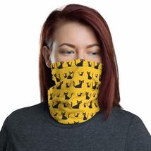 Halloween Cats Design Yellow Breathable Washable Neck Gaiter - £17.24 GBP