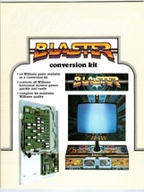 Blaster Arcade FLYER Original 1984 Video Game Retro Vintage Art Promo - $44.55