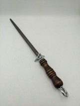 Vintage Foster Bros. Butcher Knife Knives Honing Steel Rod Sharpener USA... - $25.59