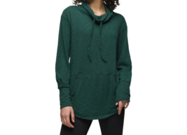 NWT New Womens Prana Sweater XS Frieda Top Fuzzy Cozy Deep Pine Green Po... - £98.58 GBP