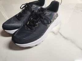 Hoka Rincon 3 B Wide Black White Women Road Running Shoes Sneakers 1121371-BWHT - £94.68 GBP