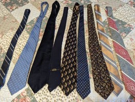 Lot of 9 Men&#39;s Ties, Different brands, good condition - £7.78 GBP