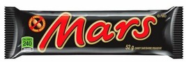 20 x MARS Chocolate Candy bar by Mars from CANADA 52g each - $40.64