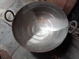 iron big size kadhai 30 + ltr  20 kg weight  use  hotal ,catring ,resturent  - £94.03 GBP