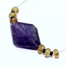 Amethyst Fancy Hessonite Beads Briolette Natural Loose Gemstone Making Jewelry - $6.83