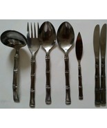 Lot of 5 Vintage Serving set flatware spoon Sumatra by Northland Stainle... - $216.49 MXN