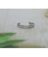 0.10 Ct Round Cut Simulated Diamond Channel Set Toe Ring Gold Plated 925... - $10.84 CAD