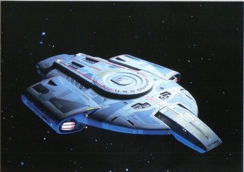 Primary image for Star Trek Deep Space Nine U.S.S Defiant Ship Postcard S6 #12 German 1997 UNUSED