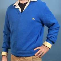 Blue IZOD Sweater with V Neck, Size: M, LOCOSTE - £68.30 GBP